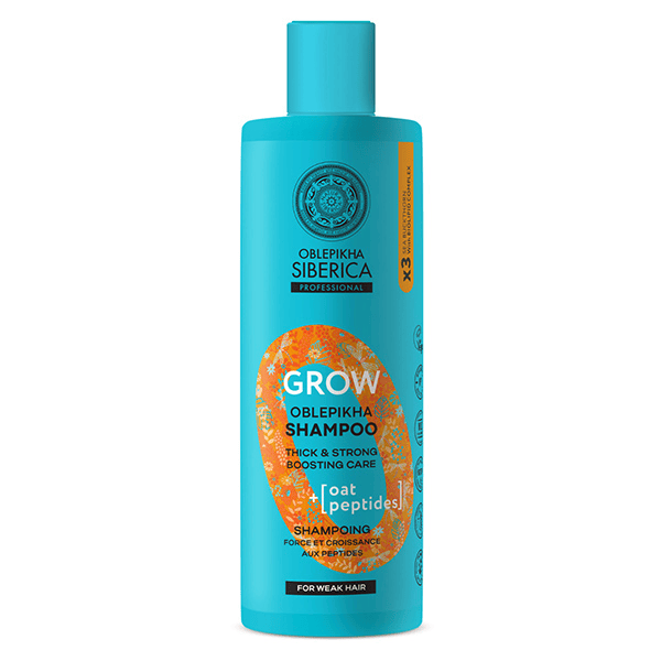 Oblepikha O Shampoing Grow Force et Croissance à l'argousier cheveux mous 400ml