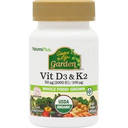 Nature's Plus Vitamine D3 & K2 60caps