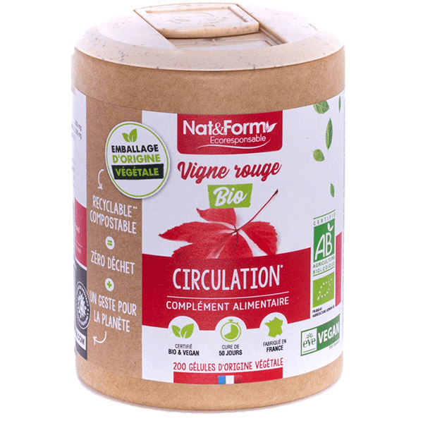 Écoresponsable Vigne Rouge Bio 200 gélules