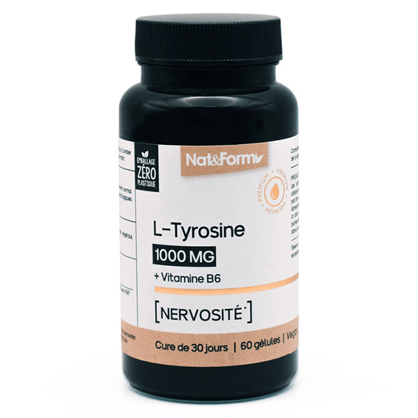 L-Tyrosine + Vitamine B6 nervosité 60 gélules