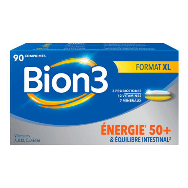 Energie 50+ sénior Complément Alimentaire - Cure 3 mois - 90 comprimés