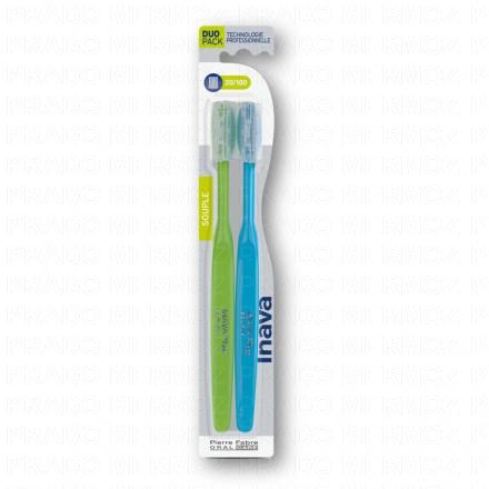 Brosse a dents 20/100 souple lot de 2