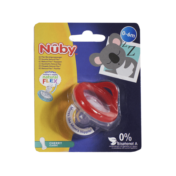 Sucette Natural Flex Cherry Classic 0-6 mois