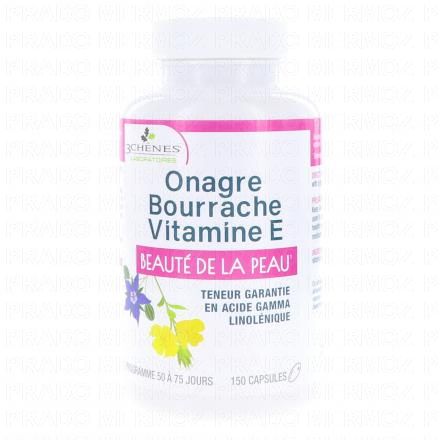 LES 3 CHÊNES Onagre bourrache Vitamine E 150 capsules
