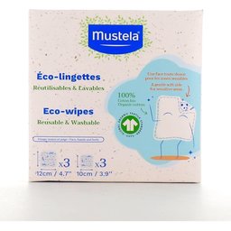 Bebé Eco-Lingettes Réutilisables Lavables 6uts