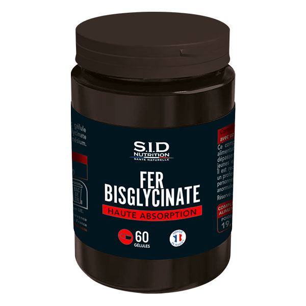 - Bisglycinate de Fer 60 gélules