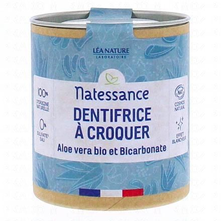 Dentifrice à croquer aloe vera bio et bicarbonate x80