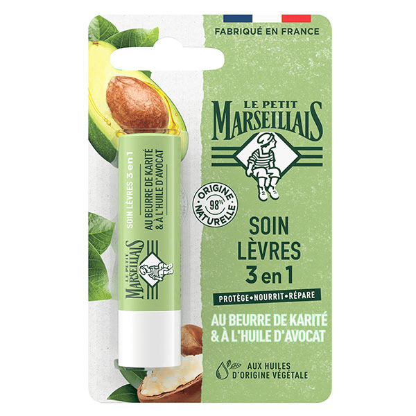 Soin Lèvres 3 en 1 Beurre de Karité Huile d'Avocat 4,9g