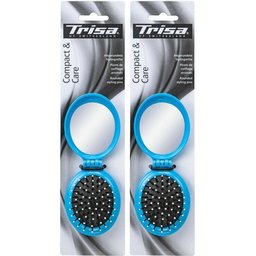 Basic Brosse à cheveux pliable et son miroir