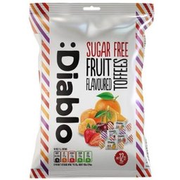 :Fruit Flavoured Toffee Sugar Free 75g