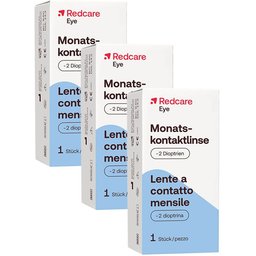 Redcare Eye Lentille de contact mensuelle -2 dioptries