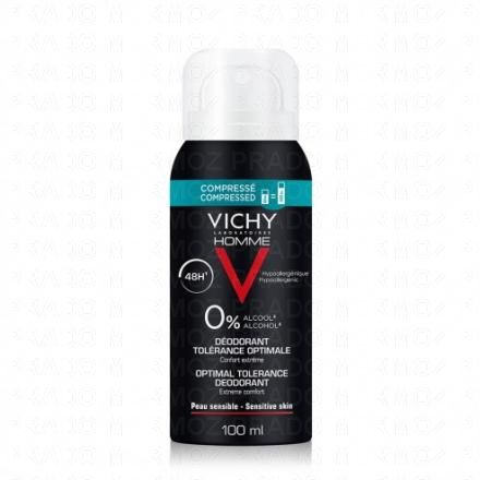 Homme déodorant tolérance optimale 0% alcool spray 100ml