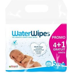 WaterWipes Lingettes Bébés 5x60 Unités