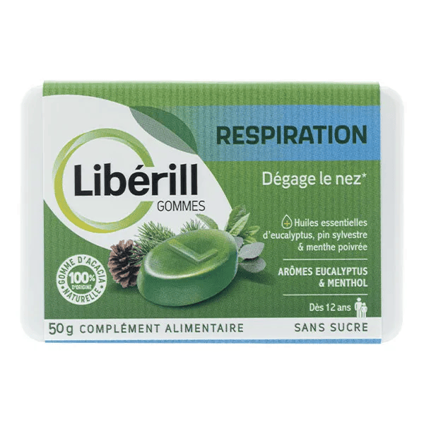 LIBERILL gommes respiration boite de 50g