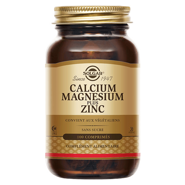 Calcium Magnésium Zinc 100 comprimés