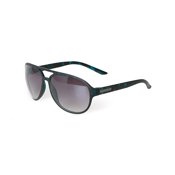 Homme Lunettes de Soleil Aviateur Ecaille Bleu