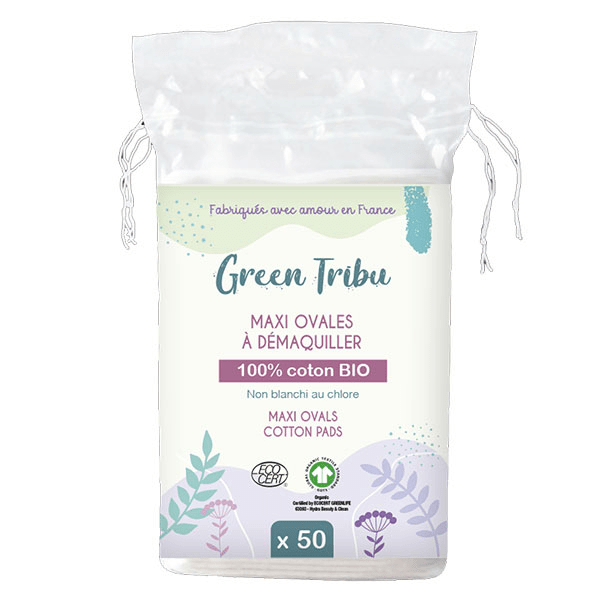 Maxi ovales à démaquiller 100% coton BIO – x50