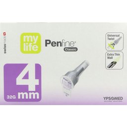 Mylife Penfine Classic - Aiguille Pour Stylo Injecteur 4 mm x 0,23 mm (Réf. 3300007)