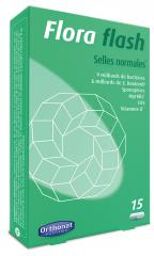 Flora Flash Selles Normales à l'Extrait de Myrtille 15 Gélules - Boîte 15 Gélules