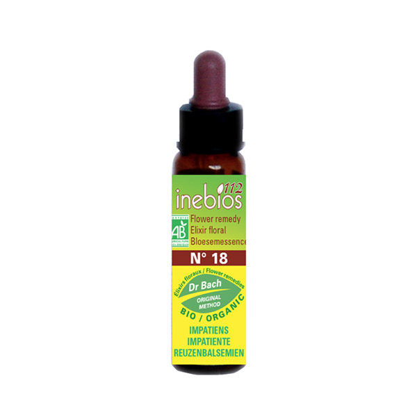 Fleur de Bach n°18 Impatiens - Impatiente Bio 10ml