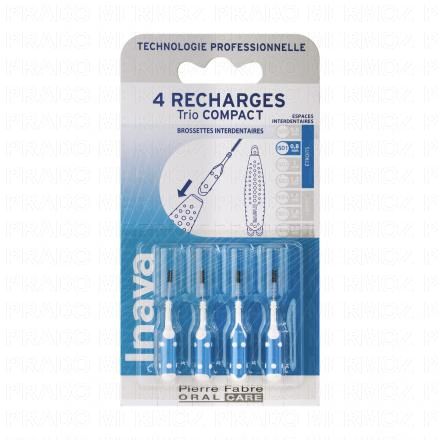 Trio Compact - Recharge Brossette interdentaire bleue étroite ISO1 0,8mm x4