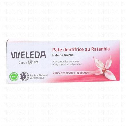 Pâte dentifrice au Ratanhia tube 75ml