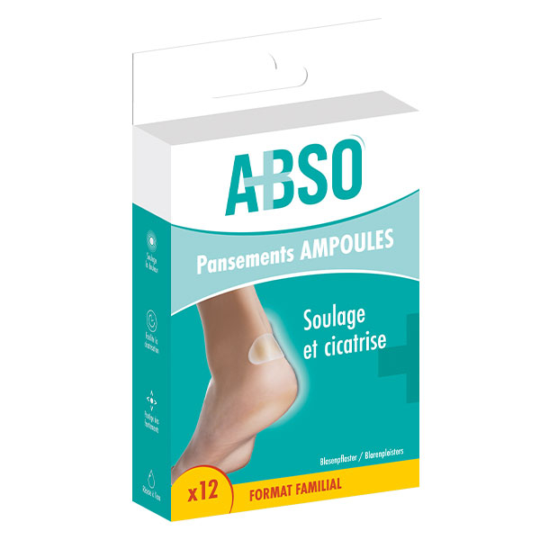 ABSO Pansements ampoules pack familial - Boîte de 12