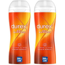 Gel De Massage Lubrifiant Sensuel À Base D'Eau - 2 en 1 - Aux Extraits d'Ylang Ylang - 200ml