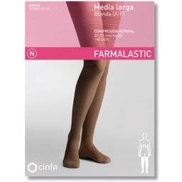 Chaussette Longues A-F Compression Légère TM Beige 1ut