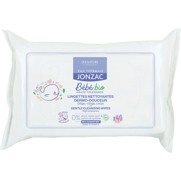 Bébé Lingettes Nettoyantes Dermo-Douceur Bio 40 lingettes