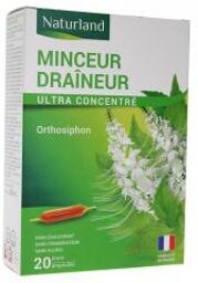 Minceur Draineur 20 Ampoules Buvables de 10 ml - Boîte 20 Ampoules de 10 ml