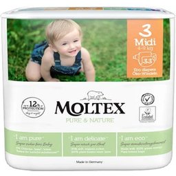 Moltex Pure & Nature Couches Taille 3 Midi 4-9kg 33uts