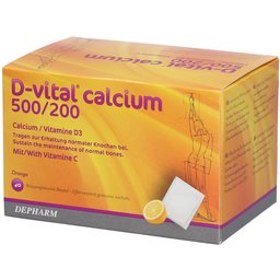 D-vital® calcium 500/200 goût orange