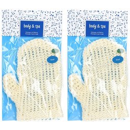 Herba Body & Spa Gant de massage et gommage en sisal naturel
