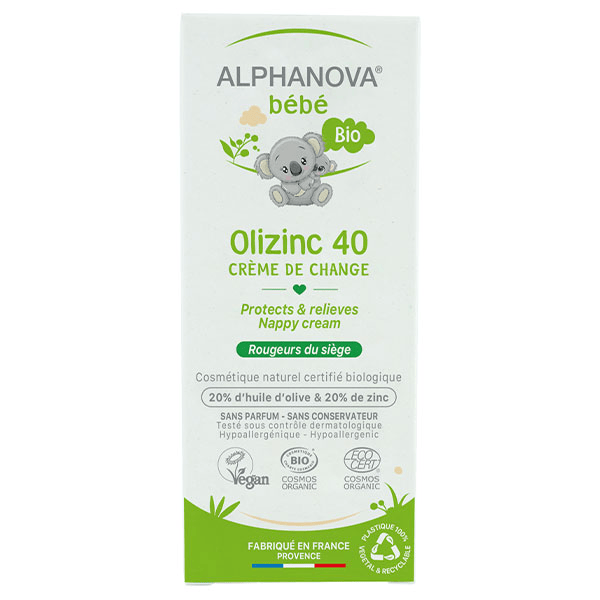 Bébé Olizinc 40 Crème de Change Bio 50g