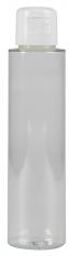 Flacon Pet Transparent Avec Capsule Service Blanche - Flacon 100 ml
