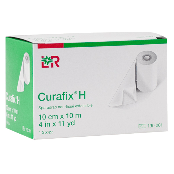 L&R Curafix H Sparadrap Non-Tissé Extensible 10m x 10cm