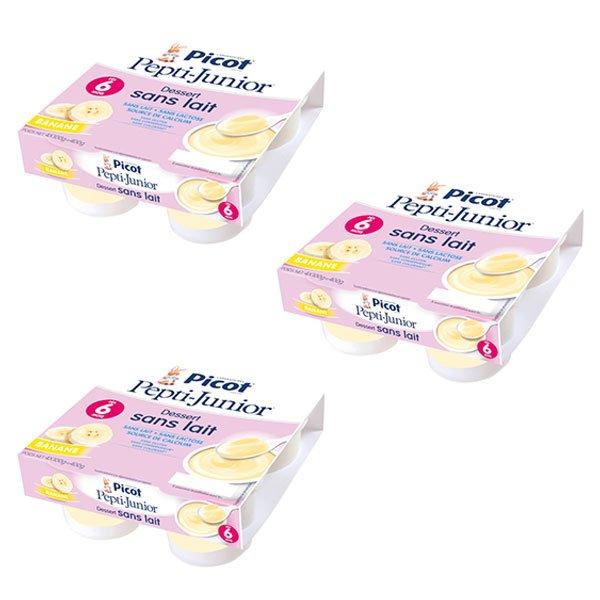 Mon 1er Dessert Sans Lait Banane +6m Lot de 3 x 4 unités