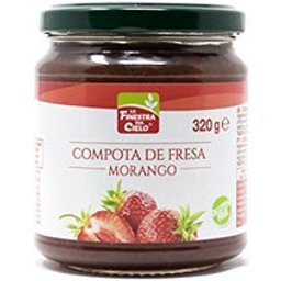 Confiture de fraises biologique sans sucre 320 g