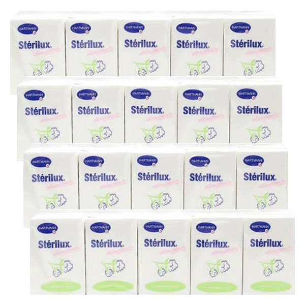 Stérilux Mouchoirs Blanc Format Pocket 10 étuis de 10 mouchoirs - Lot de 4