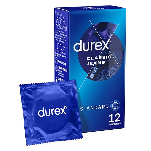 Préservatifs Classic Jeans - 12 Préservatifs Confort et Confiance