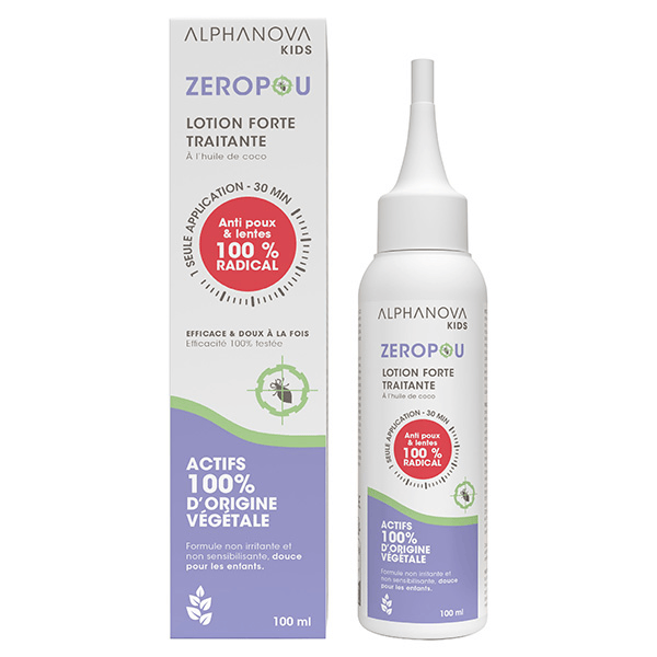 Kids ZéroPou Lotion Traitante Forte à l'Huile de Coco 100ml