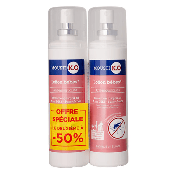 Lotion anti-moustiques - Bébé 6mois femmes enceintes 100ml lot de 2