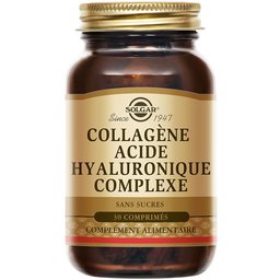 Collagène Acide Hyaluronique Complexe -  Beauté Peau, Cheveux, Ongles - 30 comprimés
