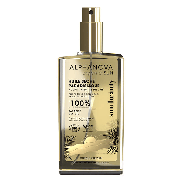 Organic Sun beauty Huile sèche paradisiaque bio* solaire - 100ml