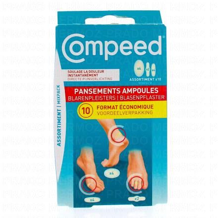 Assortiment pansements ampoules x10