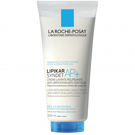 LA ROCHE-POSAY Lipikar Syndet AP+ Crème lavante relipidante flacon pompe 200ml