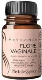Flore Vaginale (Probiotiques, Vitamines B2 & B6) 30 Gélules - Pot 30 gélules