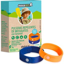 Nosakit Mosquito Repellent Bracelets 3 pcs Bleu-orange
