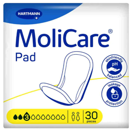 Molicare Pad 3 gouttes - 6 paquets de 30 protections